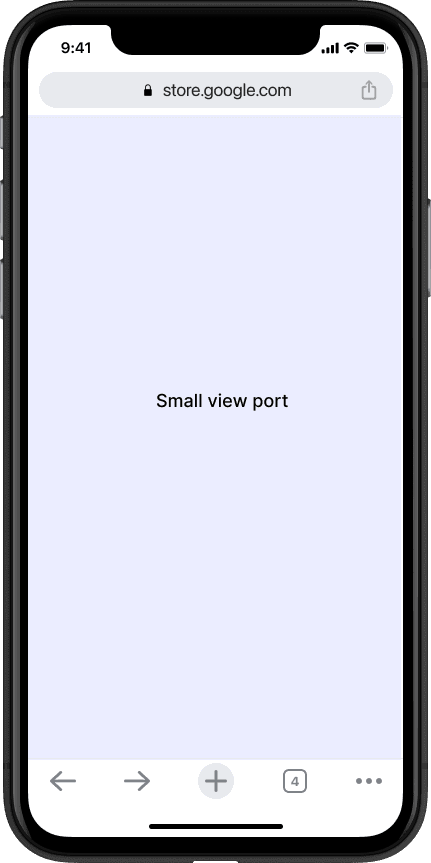 Small viewport